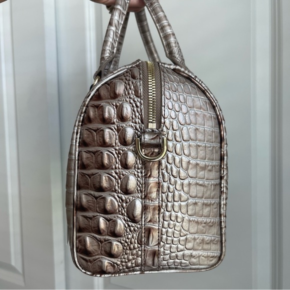 Brahmin Stacy Satchel Silver Lining Melbourne Leather - Picture 3 of 7